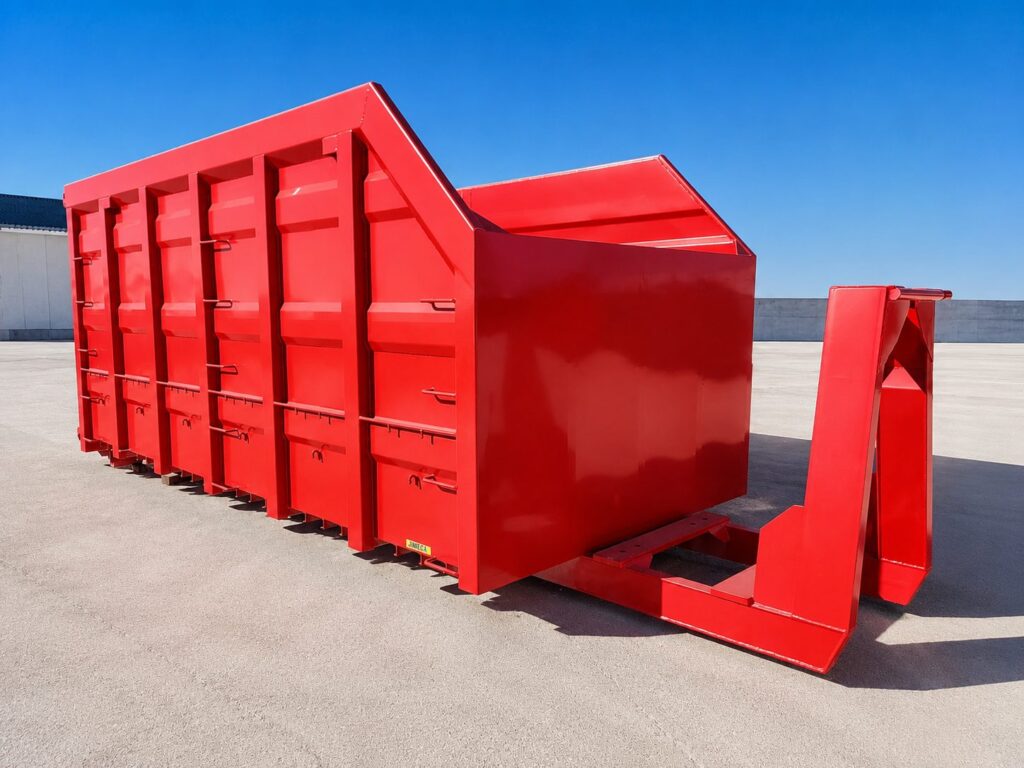 cajas de residuos roja